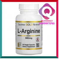[Nhập khẩu Mỹ] Viên bổ sung L-Arginine California Gold Nutrition hỗ trợ sức khỏe tim mạch tuần hoàn