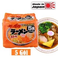 [Nhập Khẩu Nhật] Set 5 Gói Mì Ramen Miso Ăn Liền 420g Sợi Mì Tròn Vàng Dai Mềm Đậm Vị Tương Miso Truyền Thống Nhật Bản