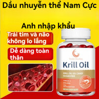 Nhập khẩu-Sản xuất tại Anh Viên uống dầu nhuyễn thể hỗ trợ sức khoẻ tim mạch chậm lão hoá Krill Oil Omega-3-30 viên