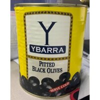 [Nhập Khẩu Tây Ban Nha] Trái Olive Đen Tách Hạt Ybarra Lon 3Kg-이바라 피티드 홀 블랙 올리브 3kg 통조림