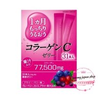 [Nhập Khẩu ✅]Thạch Nhật Bản Collagen Otsuka Skin C Japan Jelly 77500mg Túi 31 Thanh - Hương Việt Quất.