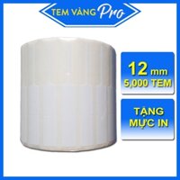 [Nhập khẩu Thái Lan] Tem Vàng Nữ Trang, Tem Trang Sức Cho Tiệm Vàng  - 5,000 Tem Loại 12mm Mực Resin ĐEN