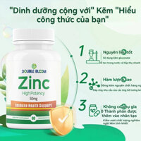 💯💯Nhập khẩu từ Hoa Kỳ Viên Bổ Sung Kẽm Zinc  - 50mg - Hộp 60 -  viên nang - Tăng cường hệ miễn dịch Giảm mụn