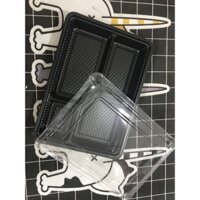 [nhập mã DUA1DUA để giảm 5k đơn 150k]Set 50 hộp đựng cơm 4 ngăn , khay đựng thức ăn ngăn 4 ngăn dùng 1 lần tiện dụng