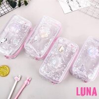 [Nhập mã FSS09Jan giảm ngay 20% tối đa 20k]Hộp Bút Hàn Quốc Ullzang trong suốt ALAR BV03