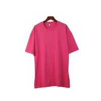 [Nhập mã MIAT19] Áo Thun Tay Lửng Unisex MIA Màu Hồng, Áo Thun Cổ Tròn, Chất Cotton Dày Dặn