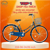 (Nhập mã: XEDAPBP) Xe Đạp Thống Nhất 219 bánh 24/26 inch ( Tặngchắn chân, khoá càng, lục giác)