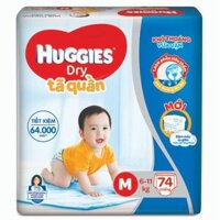 [NHẬP MKB65K GIẢM 65K ĐƠN TỪ 1TR] Bỉm/Tả quần Huggies M74 / L68 / XL62 / XXL56