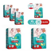 [NHẬP MKB65K GIẢM 65K ĐƠN TỪ 1TR] Bỉm Pamper quần Baby-Dry Jumbo đủ size M60/L54/XL48