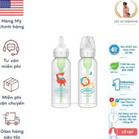 [NHẬP MỸ- CHÍNH HÃNG]  Bình sữa cổ hẹp Dr.Brown's Deco nhựa PP Option Plus 250ml