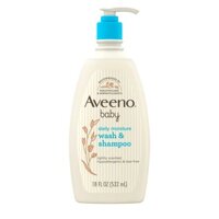 NHẬP MỸ - SỮA TẮM GỘI CHO BÉ AVEENO BABY WASH AND SHAMPOO YẾN MẠCH DAILY MOISTURE 532ML