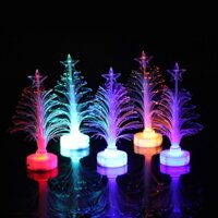 ↂNhấp nháy Cây thông Noel Món quà Giáng sinh Đồ trang trí LED Sợi quang Cây đèn ngủ Đồ chơi phát sáng cho trẻ em Quà tặn