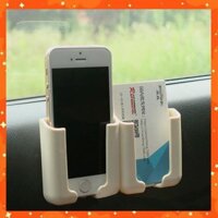 [Nhập SSANP199310 giảm 10K] Giá đỡ điện thoại kiêm hộp để đồ trên xe ô tô màu đen