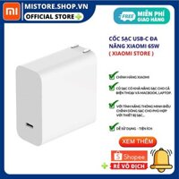 [NHẬP WTCHFST12 HOÀN 20K XU]CỐC SẠC USB-C ĐA NĂNG XIAOMI 45W (HỖ TRỢ SẠC LAPTOP)