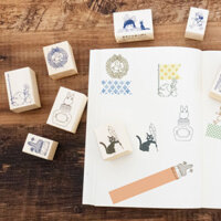 Nhật Bản Beverly Con Dấu Gỗ Hayao Miyazaki Hàng Xóm Của Tôi Totoro Phù Thủy Dịch Vụ Giao Hàng Bút Mực Chai Thủy Tinh Bút Gỗ