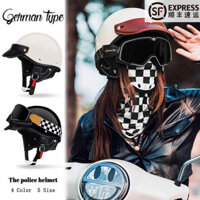 Nhật Bản Được Chứng Nhận Retro Đầu Máy Mũ Bảo Hiểm Xe Máy Nam Nữ Mùa Hè Nửa Mũ Bảo Hiểm Bốn Mùa Xe Điện Muỗng Mũ Bảo Hiểm