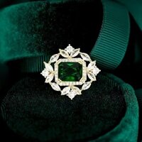 Nhật Bản Hàn Quốc Trang Sức Nhỏ Pin Hoa Retro Cung Điện Phong Cách Xanh Nhỏ Thổ Cẩm Cổ Hoa Nữ Khuy Sét Chống chói20250325