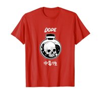 Nhật Bản Harajuku Lovers Áo Thun Đầu Lâu DOPE Chữ Hán Gây Nghiện Mới