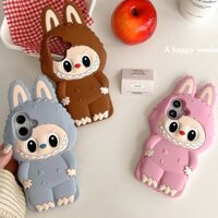 Nhật Bản INS 3D Động Vật Dễ Thương Thỏ Yêu Tinh Sáng Tạo Silicon Mềm Ốp Lưng Điện Thoại iPhone 16 15 Pro Max 12 13 14 Plus Vỏ Chống Sốc