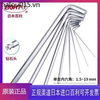 Nhật Bản Nhập Khẩu Baileys Allen Cờ Lê Cực Dài Số Liệu Đầu Kim Cương Đơn Lục Giác 6 Góc Thìa Cứng Tua Vít