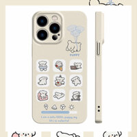 Nhật Bản Nhật Bản Hàn Quốc Thanh Tiến Bộ Dễ Thương Thích Hợp Cho Chó Apple 16 Xiaomi 15 Huawei vivo Samsung oppo Glory One Plus Phim Vỏ Điện Thoại Vỏ Mềm iPhone14plus / 13promax / 12 Chống Sốc