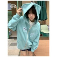 Nhật Bản Retro Tai Mèo Áo Khoác Bé Gái Rời Áo Cardigan Đa Năng Áo Khoác Tiểu Văn Hóa Y2k