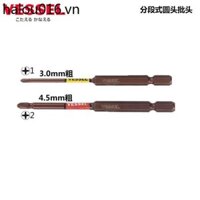 Nhật Bản Weiwei Lô Đầu Nhập Khẩu Phillips Tua Vít Điện Phân Đoạn Đầu Tròn Không Khí Lô Đầu Ổ Cắm Chuyên Dụng
