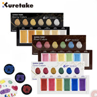 Nhật Bản ZIG Kuretake GANSAI TAMBI Đầy sao / Ngọc trai / Đá quý / Opal Màu nước Sơn vàng kim loại 6 màu Bộ đồ dùng vẽ tranh