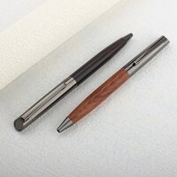 Nhật Ký Đen Titan 0.5 Chữ Ký Bút Kinh Doanh Hạt Gỗ Cao Cấp Kim Loại Xoắn Loại Bút Bi Bút Đựng Nam Cao Cấp Cao Cấp Bút Gel Văn Phòng Công Ty Quà Tặng Chữ Ký