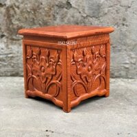 Nhất sơn hoa sen gỗ hương cao cấp sang trọng cao 20cm