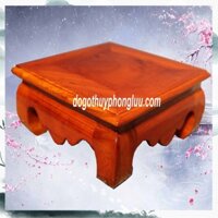 Nhất sơn vuông - Đôn chân quỳ - Đế kê tượng gỗ hương cao 8cm