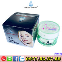 NHẬT VIỆT COSMETICS - Kem trị mụn, Xóa thâm, Mờ sẹo dưỡng chất Ngọc trai đen - Sữa ong chúa V-3 (8g)