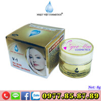 NHẬT VIỆT COSMETICS - Kem trị Nám, Đồi mồi, Ngừa nhăn, Làm trắng da Ngọc Trai Đen - Sữa Ong Chúa V-1 (8g)