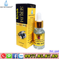 NHẬT VIỆT COSMETICS - Serum trị mụn, Xóa thâm, Mờ sẹo Ngọc trai đen - Sữa ong chúa (15ml)