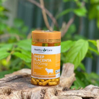 Nhau thai cừu Healthy Care Sheep Placenta 5000mg hộp 100 viên của Úc - Chống lão hóa, trắng da