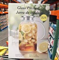 (NHC) Bình nước thủy tinh King Crystal Glass Pitcher 2.2L – cái