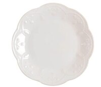 (NHC) Đĩa sứ tròn Lenox French Perle 24cm, hoạ tiết cườm màu trắng – cái