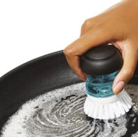 (NHC) Dụng cụ cọ rửa xoong OXO Good Grips, màu đen – cái