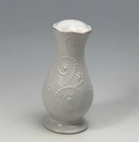 (NHC) Hũ gia vị sứ Lenox French Perle 15cmcm, hoạ tiết cườm màu trắng – cái