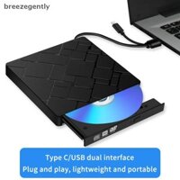 Nhẹ nhàng TypeC + USB 3.0 Ổ đĩa Blu-ray gắn ngoài CD24X Công cụ truyền động tốc độ cao và Bộ chuyển đổi ghi ghi ghi ghi Dvd ngoài đa chức năng A3Y9 BNG