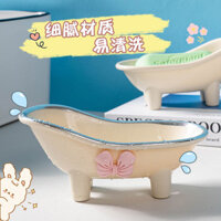 Nhẹ Sang Trọng Nơ Hộp Xà Phòng Mặt Bàn Thoát Nước Hộp Xà Phòng Dễ Thương Sáng Tạo Bồn Tắm Hộp Xà Phòng Hộ Gia Đình Vệ Sinh Xà Phòng Giá 2.26.11