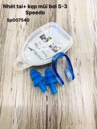 Nhét tai + kẹp mũi bơi S-3 Speedo (Bộ)