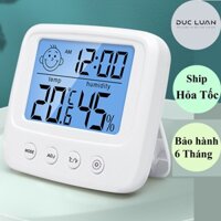 Nhiệt Ẩm kế Điện Tử Đo Nhiệt Độ Và Độ Ẩm Phòng Ngủ Cho Bé - Nhiệt kế cảnh báo độ ẩm