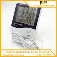 Nhiệt Ẩm Kế Điện Tử - Đo Và Hiển Thị Nhiệt Độ, Độ Ẩm, Thời Gian Thực - HTC-2