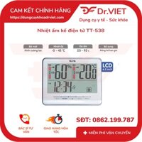 Nhiệt ẩm kế điện tử TT-538 (hiển thị đồng thời nhiệt độ, độ ẩm với thiết kế đơn giản, sang trọng, hiện đại) - Dr Viet