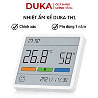 Nhiệt Ẩm Kế Duka TH1, Đồng Hồ Đo Nhiệt Độ và Độ Ẩm Thông Minh Cảm Biến Trong Nhà, Trong Phòng