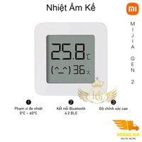 Nhiệt Ẩm Kế Xiaomi Mijia Gen 2 - Nhiệt Ẩm Kế Điện Tử Thông Minh Đo Nhiệt Độ Và Độ Ẩm