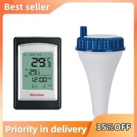 Nhiệt kế bể bơi Nổi dễ đọc Nhiệt kế trong nhà chạy bằng năng lượng mặt trời Đồng hồ đo nhiệt độ nước với nhiệt kế trong nhà