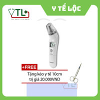Nhiệt kế điện tử đo tai Omron TH839S (Trắng) + Tặng kéo y tế 10cm