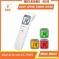Nhiệt kế điện tử đo trán hồng ngoại CKT1803 - Máy bắn nhiệt độ đo tai cho bé Infrared Thermometer T1803 [CEC Store]